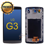 LG G3 Premium LCD and Assembly with Frame Black