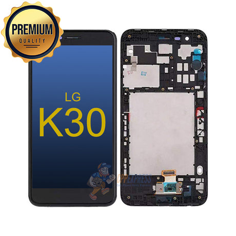 LG K30 Premium LCD and Assembly with Frame Black