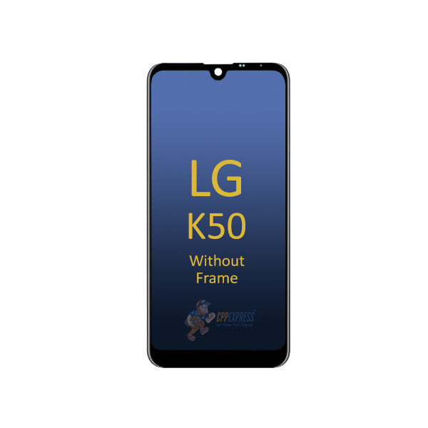 LG K50 LCD Display Touch Screen Digitizer Assembly Without Frame - Black