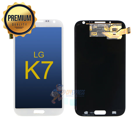 LG K7 Premium LCD and Assembly without Frame White