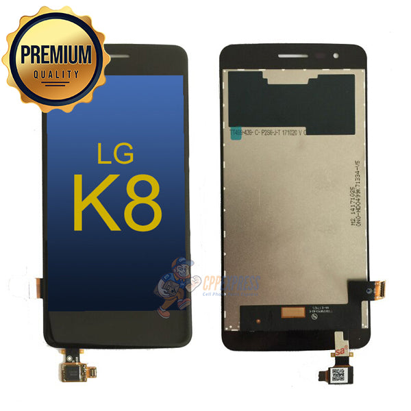 LG K8 Premium LCD and Assembly without Frame Black