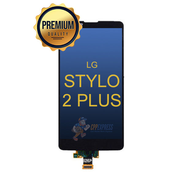 LG Stylo 2 Plus Premium LCD and Assembly without Frame Black