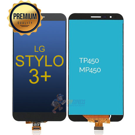 LG Stylo 3 Plus Premium LCD and Assembly without Frame Black