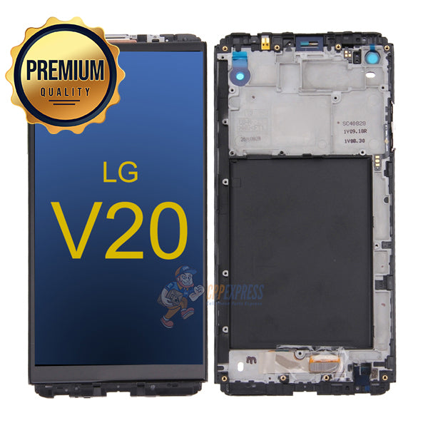 LG V20 Premium LCD and Assembly with Frame Black