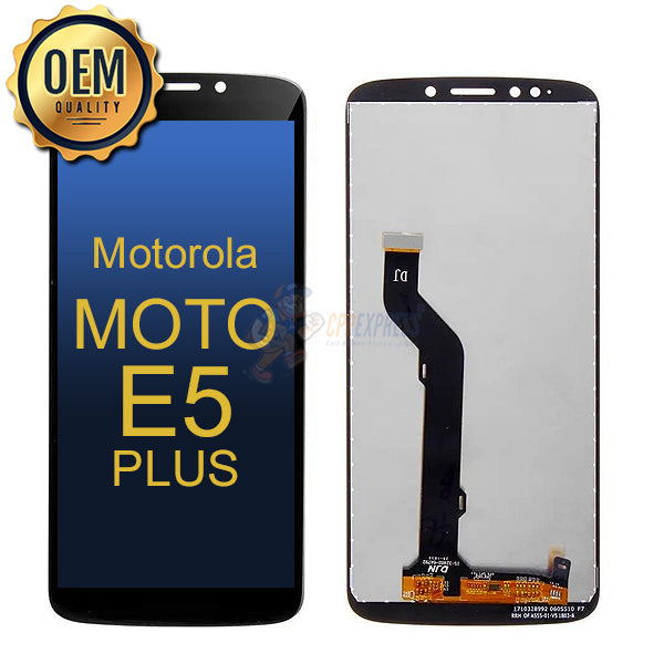 Motorola Moto E5 Plus LCD and Assembly Without Frame - Grey