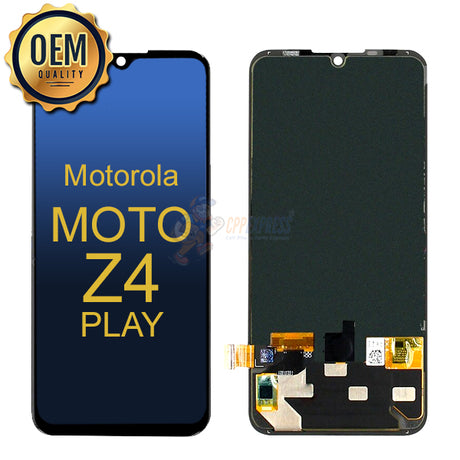 Motorola Moto Z4 Play LCD Touch Screen Digitizer Assembly Without Frame - Black