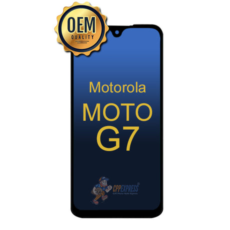 Motorola Moto G7 LCD Touch Screen Digitizer Assembly Without Frame - Black