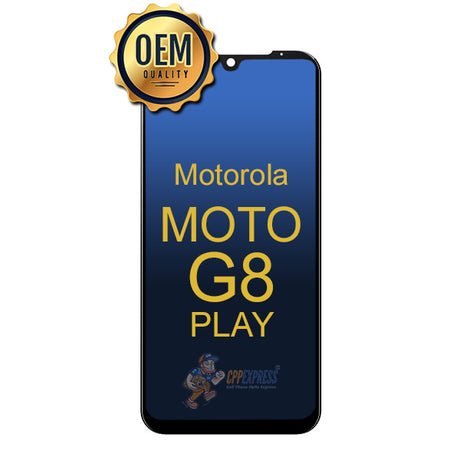 Motorola Moto G8 Play LCD Touch Screen Digitizer Assembly Without Frame - Black