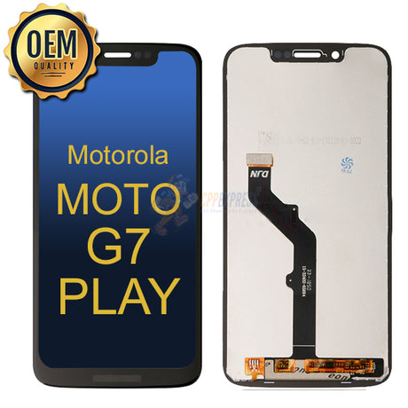 Motorola Moto G7 Play LCD Touch Screen Digitizer Assembly Without Frame - Black