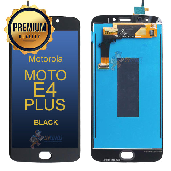 Motorola Moto E4 Plus XT1774 LCD and Assembly Without Frame - Black