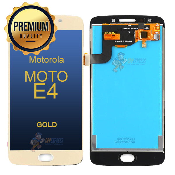 Motorola Moto E4 XT1768 LCD and Assembly Without Frame - Gold