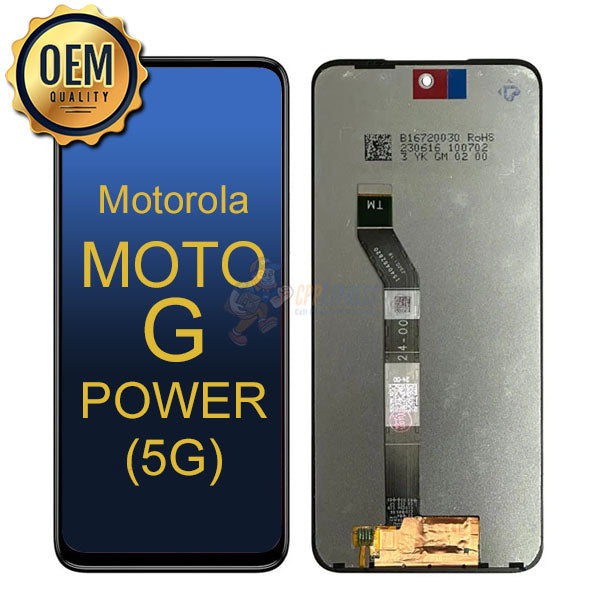 Motorola Moto G Power 5G 2024 (XT2415) LCD Touch Digitizer Assembly Without Frame – Black