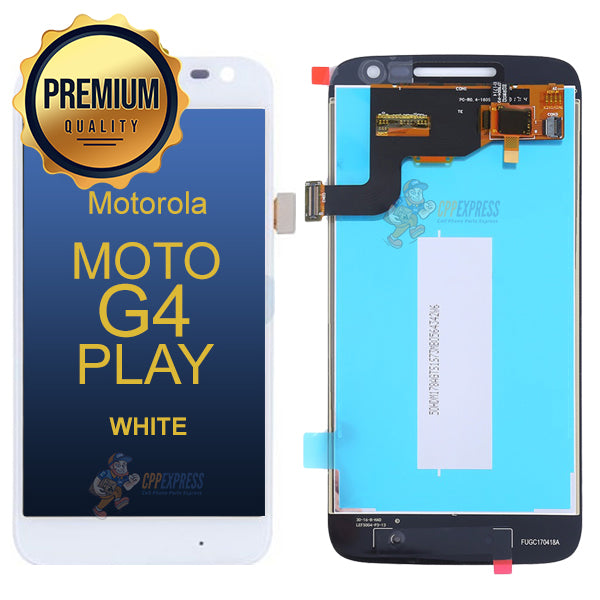 Motorola Moto G4 Play LCD and Assembly Without Frame - White