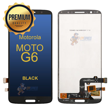 Motorola Moto G6 XT1925 LCD and Assembly Without Frame - Black