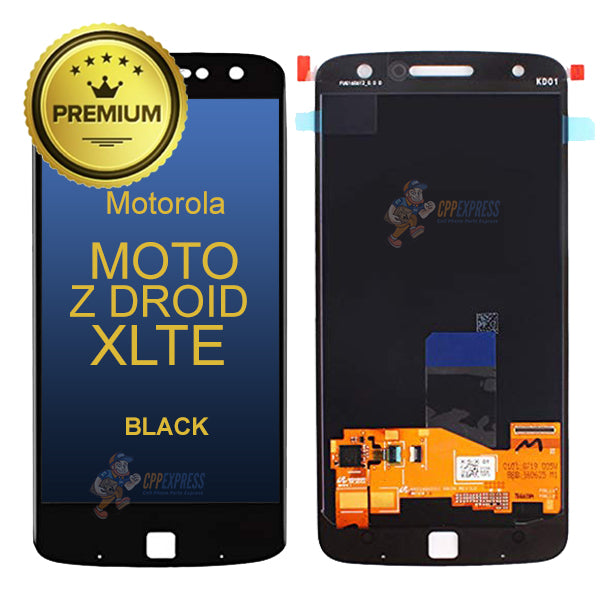 Motorola Moto Z Droid Edition XLTE (XT1650-01) - LCD &amp; Assembly  Without Frame - Black