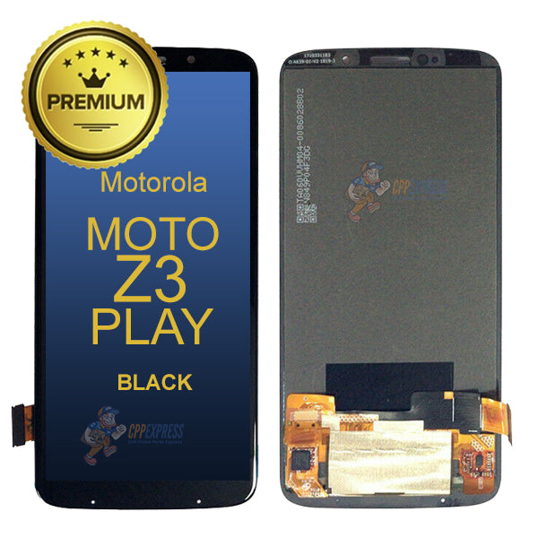 Motorola Moto Z3 Play (XT1929) - LCD &amp; Assembly  Without Frame - Black