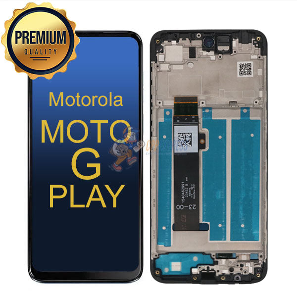 Motorola Moto G Play 2024 (XT2413-2) – LCD Touch Screen Digitizer Assembly With Frame – Black