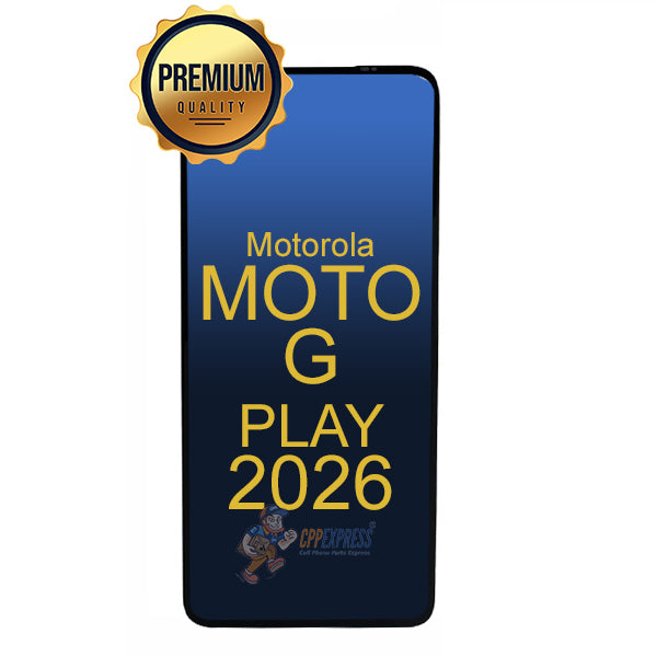 Motorola Moto G Play 2026 (XT2615) LCD Touch Digitizer Assembly Without Frame - Black