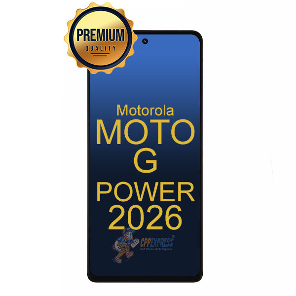 Motorola Moto G Power 2026 (XT2616) LCD Touch Digitizer Assembly Without Frame - Black