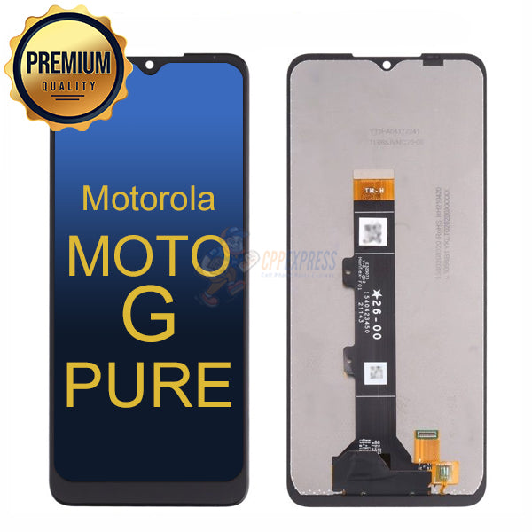 Motorola Moto G Pure LCD Touch Digitizer Assembly Without Frame – Black