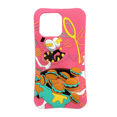Nickelodeon iPhone Patrick Star Eating Krabby Patty Silicone Case