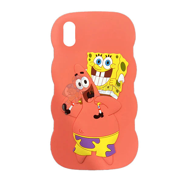Nickelodeon iPhone Spongebob & Patrick Smiling Pink Silicone Case