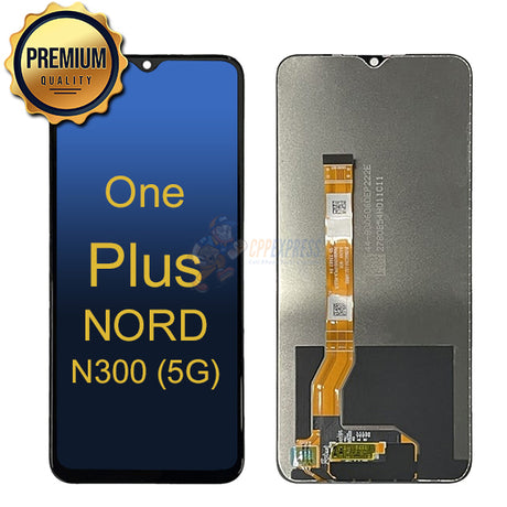 One Plus Nord N300 5G - LCD Touch Screen Digitizer &amp; Assembly Without Frame - Black