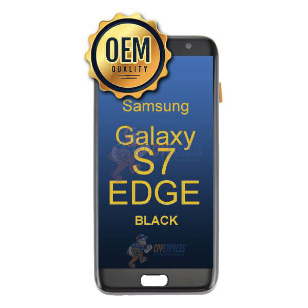 Samsung Galaxy S7 Edge (All US Models) - LCD Touch Screen Assembly Without Frame - Black