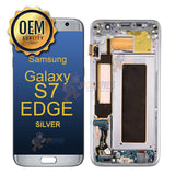 Samsung Galaxy S7 Edge (International) - LCD Touch Screen Assembly With Frame - Silver