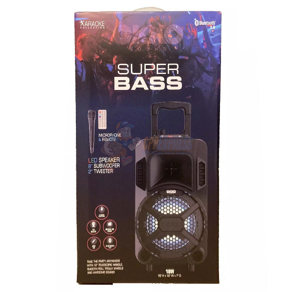 OKKO Super Bass Karaoke Super Bass Speaker with Microphone