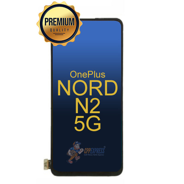 One Plus Nord N2 5G - LCD Touch Screen Digitizer & Assembly Without Frame - Black
