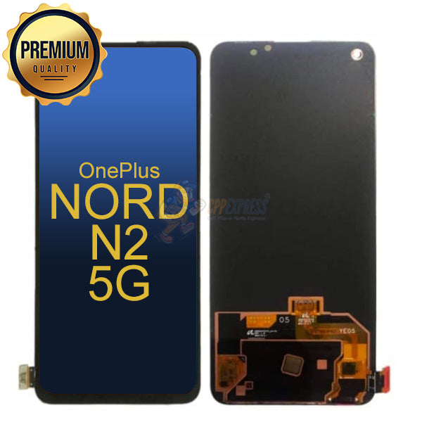 One Plus Nord N2 5G - LCD Touch Screen Digitizer & Assembly Without Frame - Black