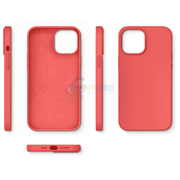 iPhone 12 Pro Max 6.7" Slim Soft Silicone Protective ShockProof Case Cover - Red