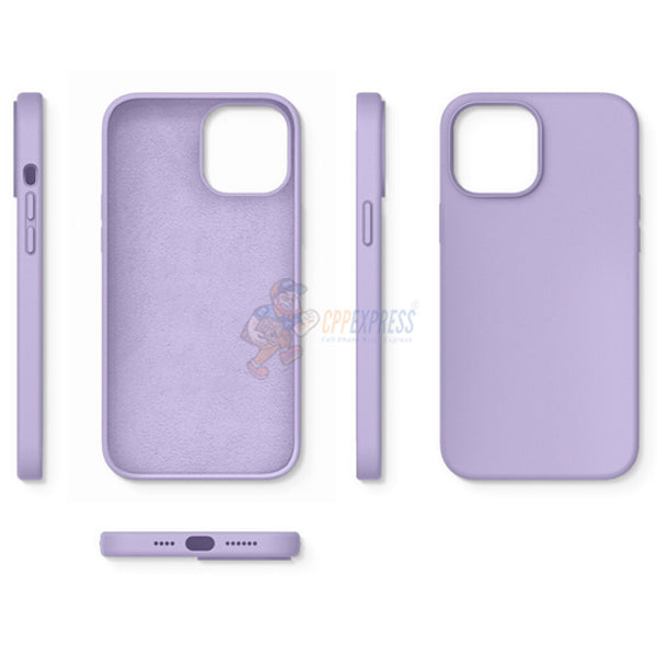 iPhone 12 Pro Max 6.7" Slim Soft Silicone Protective ShockProof Case Cover - Lavender