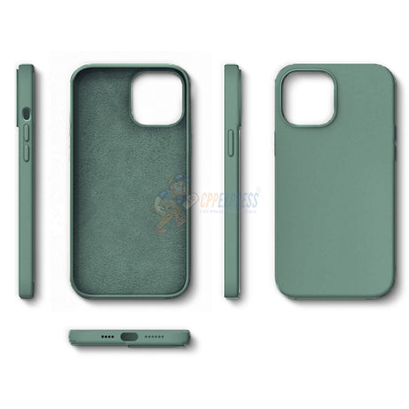 iPhone 12 Pro Max 6.7" Slim Soft Silicone Protective ShockProof Case Cover - Dark Green