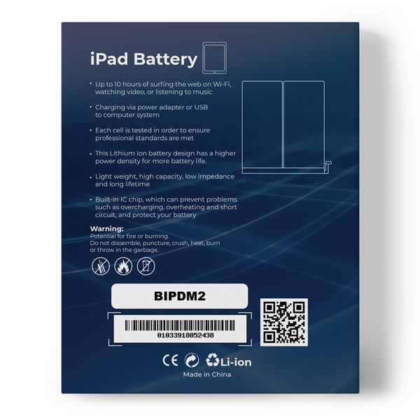 Premium Quality High Capacity Internal Battery Replacement - Compatible With iPad Model Mini 2 / Mini 3 (CPPE PRO)