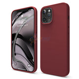 iPhone 12 Pro Max 6.7" Slim Soft Silicone Protective ShockProof Case Cover - Burgundy