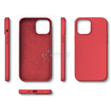 iPhone 12 Pro Max 6.7" Slim Soft Silicone Protective ShockProof Case Cover - Dark Red