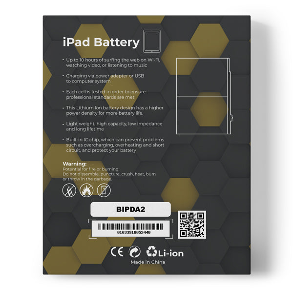 Premium Quality High Capacity Internal Battery Replacement - Compatible With iPad Model Air 2 (CPPE PRO)