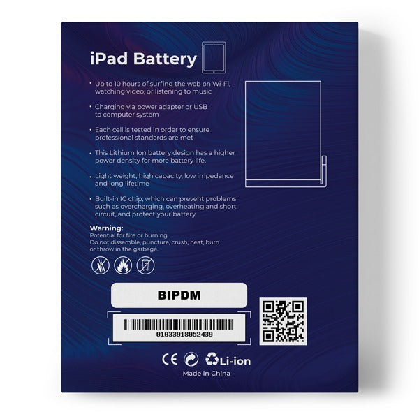 Premium Quality High Capacity Internal Battery Replacement - Compatible With iPad Model Mini (CPPE PRO)