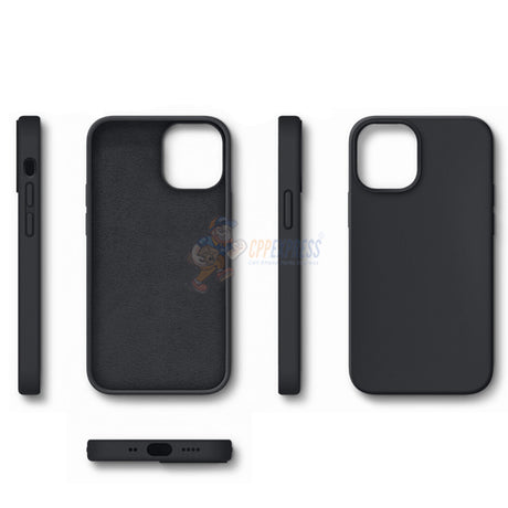 iPhone 12 Mini 5.4" Slim Soft Silicone Protective ShockProof Case Cover - Black