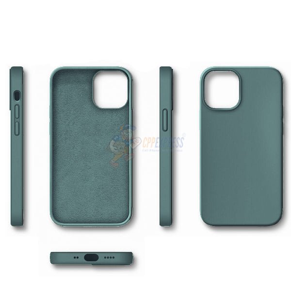 iPhone 12 Mini 5.4" Slim Soft Silicone Protective ShockProof Case Cover - Dark Green