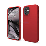 iPhone 12 Mini 5.4" Slim Soft Silicone Protective ShockProof Case Cover - Dark Red