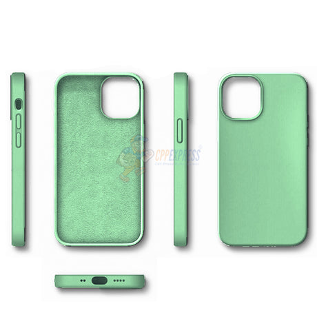 iPhone 12 Mini 5.4" Slim Soft Silicone Protective ShockProof Case Cover - Light Green