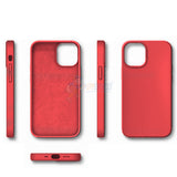 iPhone 12 Mini 5.4" Slim Soft Silicone Protective ShockProof Case Cover - Red