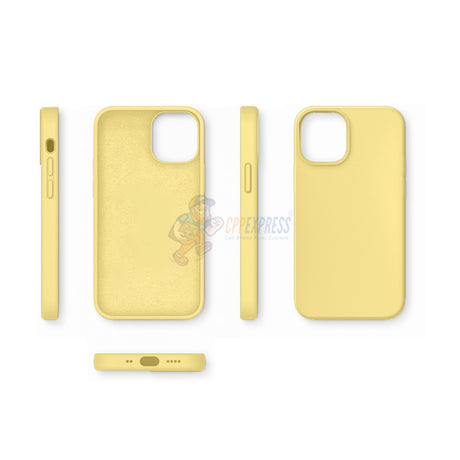 iPhone 12 Mini 5.4" Slim Soft Silicone Protective ShockProof Case Cover - Yellow