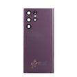 Samsung Galaxy S23 Ultra Battery Back Door Glass Perfect Fit Premium Back Cover with Camera Lens Installed Purple