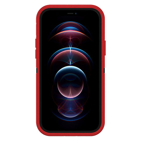 iPhone 13 Pro Shockproof Defender Case Cover with Belt Clip Red