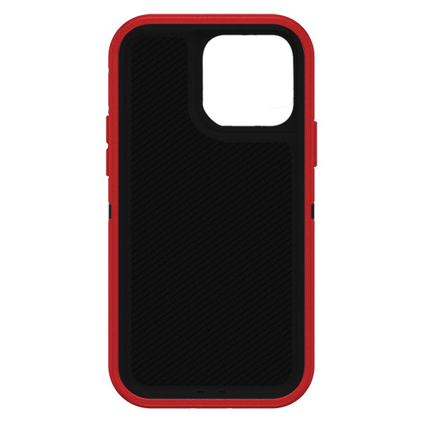 iPhone 13 Pro Shockproof Defender Case Cover with Belt Clip Red