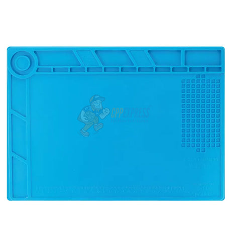 S140 Magnetic Insulation Silicone Soldering Repair Mat Heat Resistant for iPhone Android - Blue